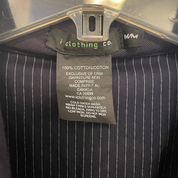 Vintage navy button jacket size medium - Picture 2 of 5